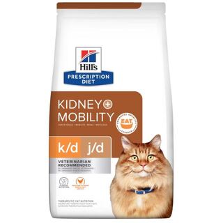 Hill's Prescription Diet k/d + j/d Kidney + Mobility Chicken Flavour Dry Cat Food 2.88kg