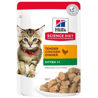 Hill's Science Diet Kitten Tender Chicken Dinner - 85gm x 12 pouches