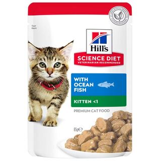 Hill's Science Diet Kitten with Ocean Fish - 85gm x 12 pouches