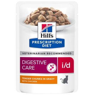 Hill's Prescription Diet i/d Chicken Cat Food 82gm x 12 pouches