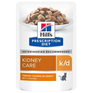 Hill's Prescription Diet k/d with Chicken Wet Cat Food 85g x 12 pouches