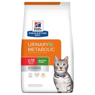 Hill's Prescription Diet c/d Multicare Stress + Metabolic Weight Chicken Flavour Dry Cat Food 2.88kg
