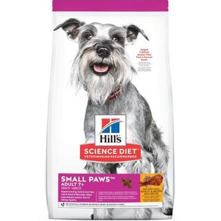 Hill's Science Diet Dog - Adult 7+ Small Paws Chicken Meal, Barley & Brown Rice Recipe - Dry Food 1.5kg