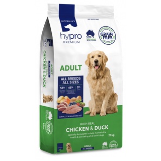 Hypro Premium Dog food  - Grainfree - Chicken & Duck 20kg
