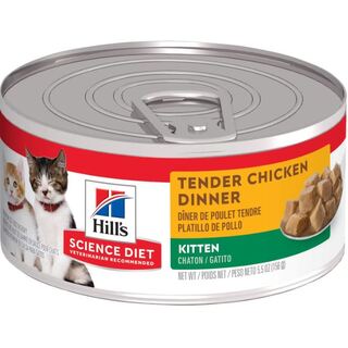 Hill's Science Diet Kitten Tender Chicken Dinner - 156gm x 24 Cans