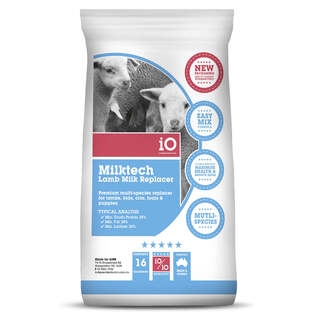 iO Milktech Lamb & Kid Milk Replacer - suitable for lambs. Kids, cria, foals & puppies