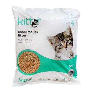 Kitter Wood Pellet Cat Litter 5kg