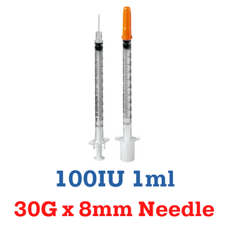 Omnican U100 1ml 30G x 8mm - 100IU. Insulin Needles - 100pack (out of stock)