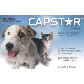 Capstar Tablets for Cats and Small Dogs 0.5-11kg - 6 Tablets