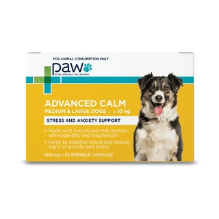 PAW Advanced Calm For Medium and Large Dogs - 30 Capsules