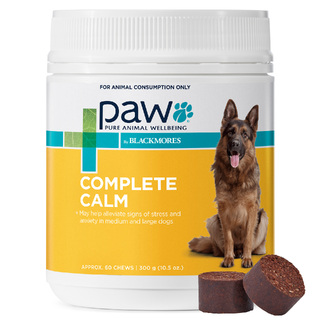 PAW Complete Calm Chews (Mediums & Large Dogs) - 300gm (approx 60 Chews)