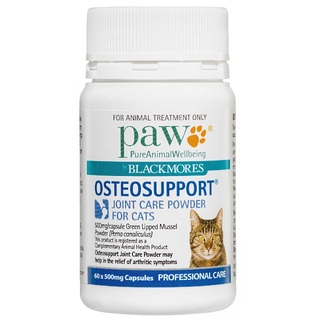 PAW Osteosupport Joint Care Powder For Cats - 60 Capsules