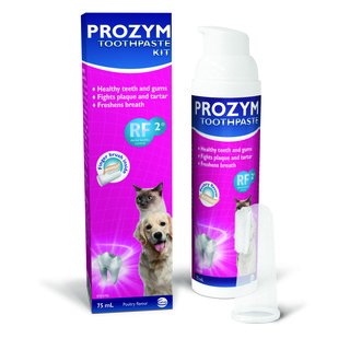 Prozym Dental Toothpaste Kit (Chicken Toothpaste 65ml + Fingerbrush)