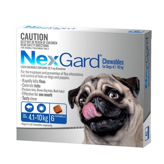 NexGard Chewables for dogs 4.1 - 10kg (BLUE)