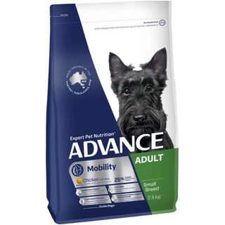 Advance Dog Mobility Adult Small Breed Chicken with Rice - Dry Food 2.5kg