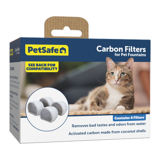 PetSafe Drinkwell Pet Fountain Replacement Charcoal Filter - 4 Pack