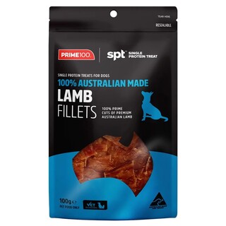 Prime100 - SPT Treats for Dogs - Lamb Fillet 100gm