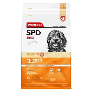 Prime100 SPD - Air Dried - Chicken & Brown Rice - Dry dog food