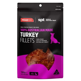 Prime100 - SPT Treats for Dogs - Turkey Fillet 100gm