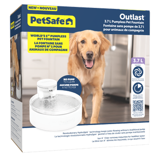 PetSafe Outlast 3.7L Pumpless Pet Water Fountain - For Dogs & cats