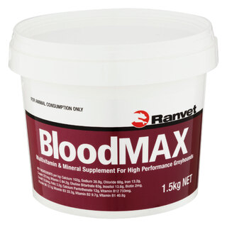 Ranvet BloodMAX - Multivitamin & Mineral Supplement For High Performance Greyhounds