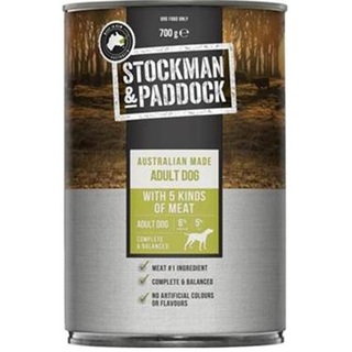 Stockman & Paddock - 5 Kinds of meat - Adult dog food 12 x 700g cans