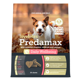 Lovebites Predamax Daily Wellbeing Chews for Dogs