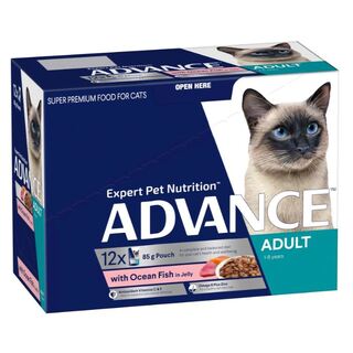 Advance Cat - Adult Ocean Fish in Jelly Pouches - Wet Food 12 x 85gm