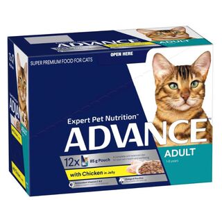 Advance Cat - Adult Chicken in Jelly Pouches - Wet Food 12 x 85gm
