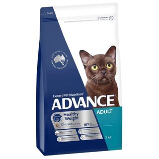 Advance Cat - Healthy Weight Adult Chicken with Rice - Dry Food 2kg