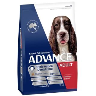 Advance Dog Dental Care Triple Action Adult Medium Breed Chicken with Rice - Dry Food 3kg