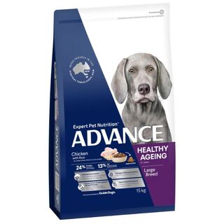 Advance Dog Healthy Ageing Large Breed Chicken with Rice - Dry Food 15kg