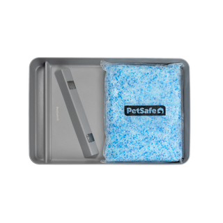 PetSafe ScoopFree Crystal Reusable STAINLESS STEEL Litter Tray with crystal litter